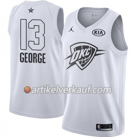 NBA Oklahoma City Thunder Trikot Paul George 13 2018 All-Star Jordan Brand Weiß Swingman - Herren